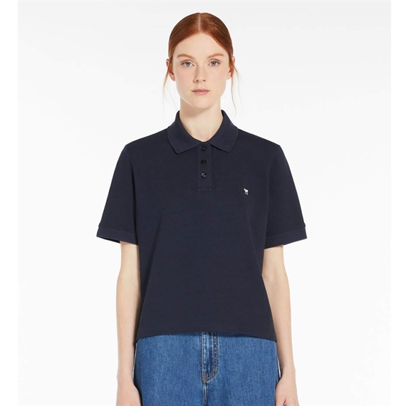 Weekend Max Mara Scena Polo Bluse, Navy 